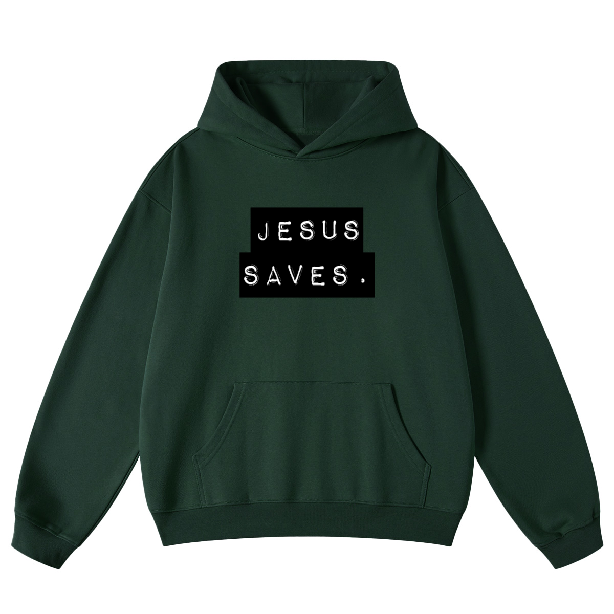 Jesus Saves. Unisex Looped Hoodie(440GSM)