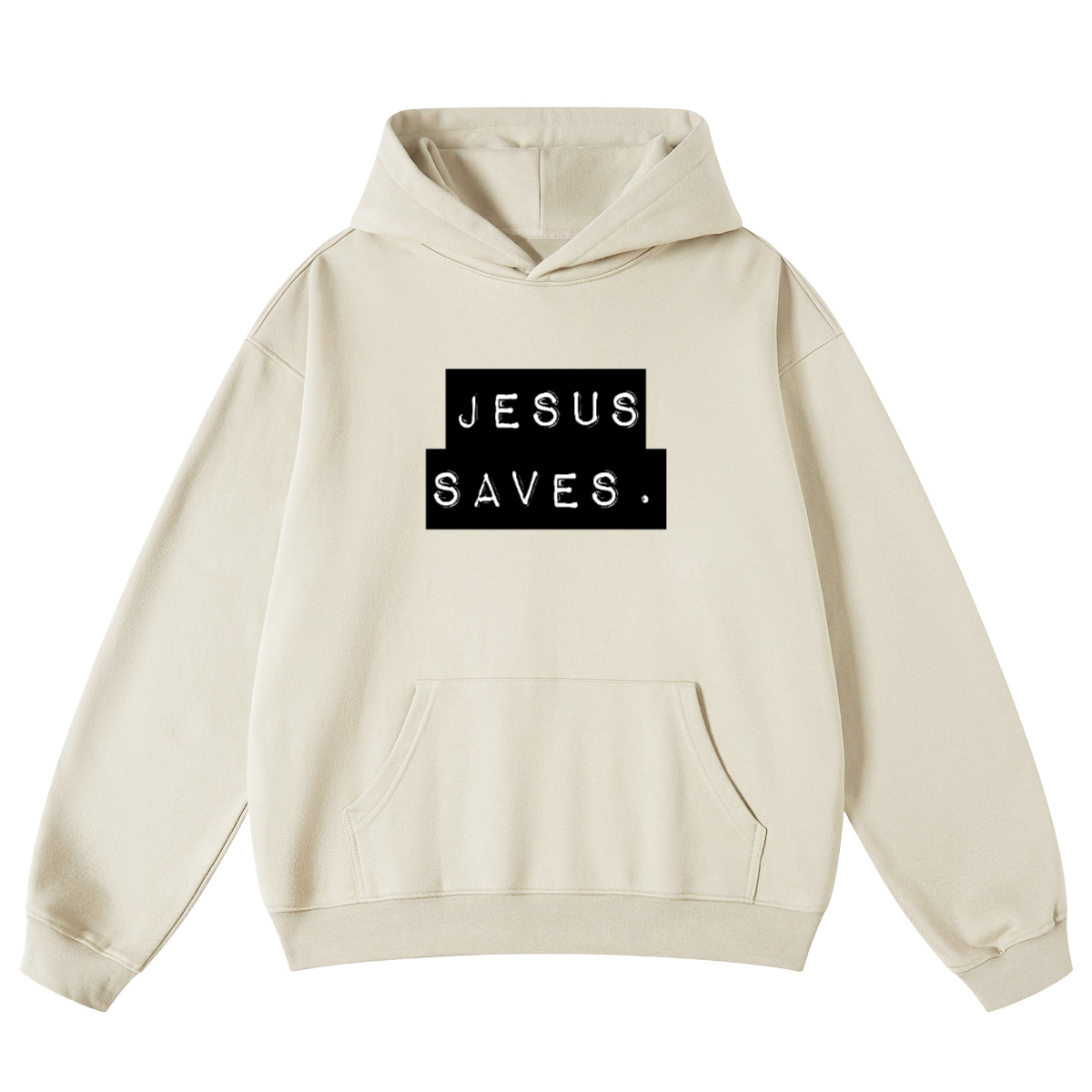 Jesus Saves. Unisex Looped Hoodie(440GSM)