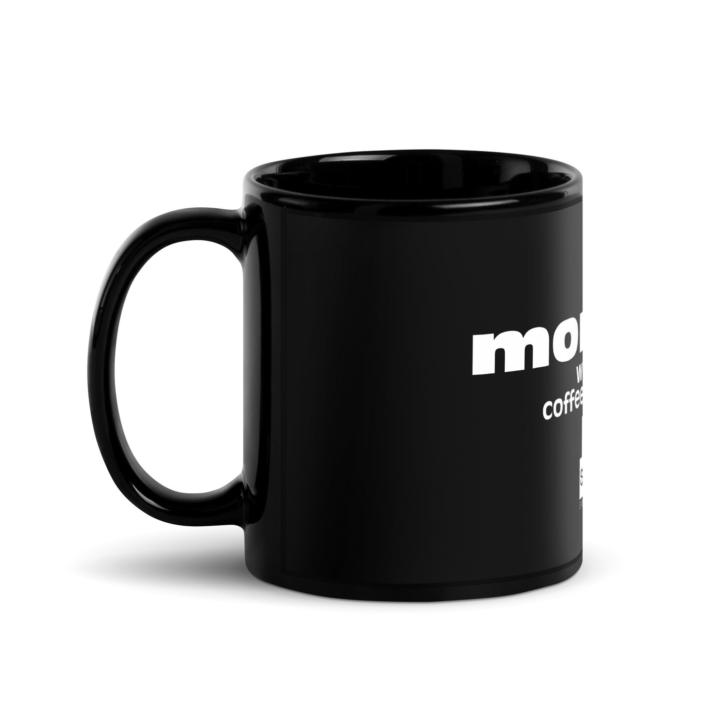 Mondays Black Glossy Mug