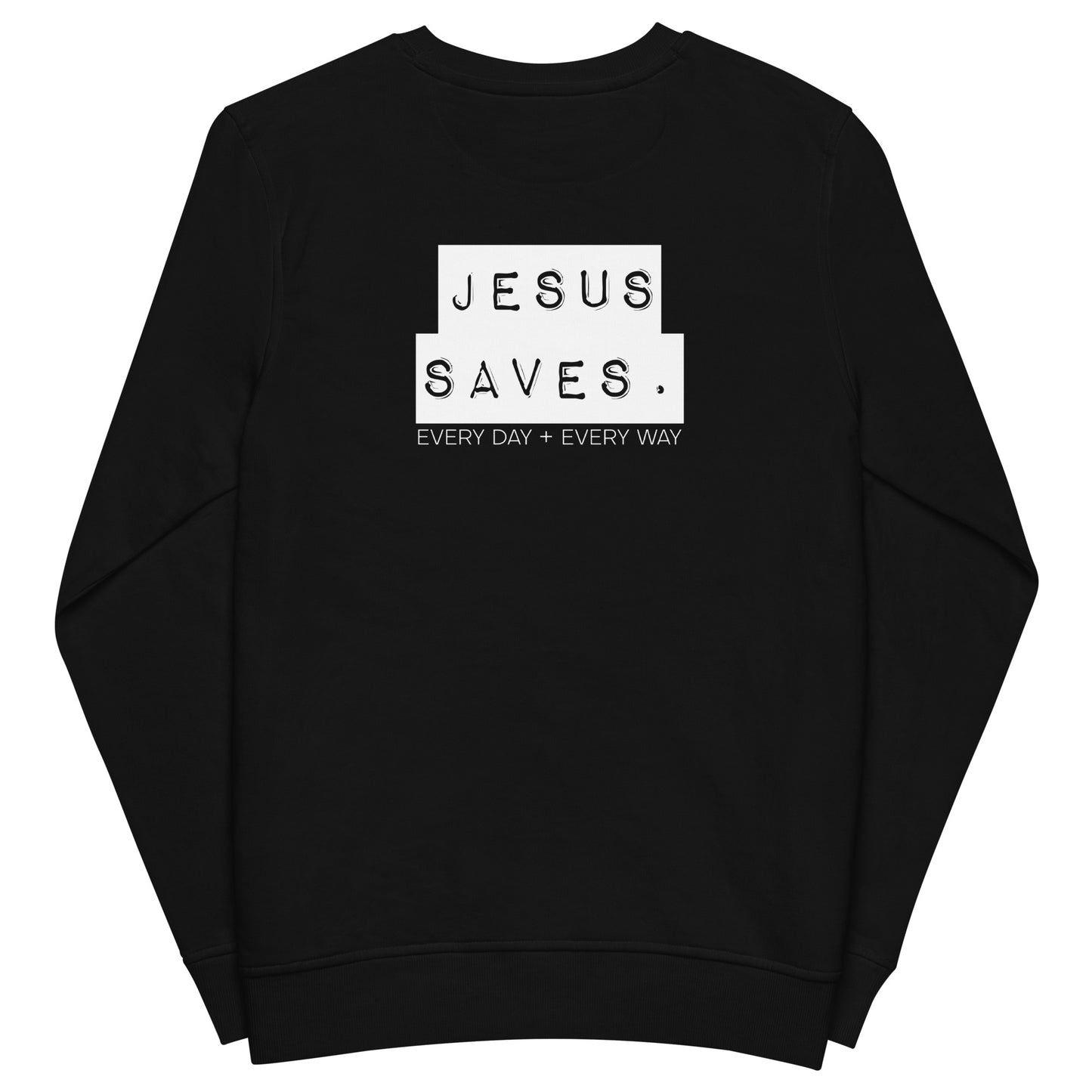 Always. Only. Jesus. (Dark) Unisex organic sweatshirt