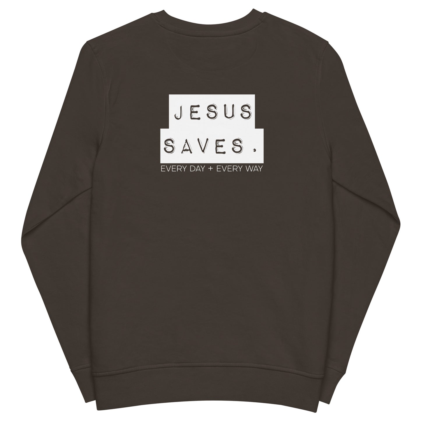 Always. Only. Jesus. (Dark) Unisex organic sweatshirt