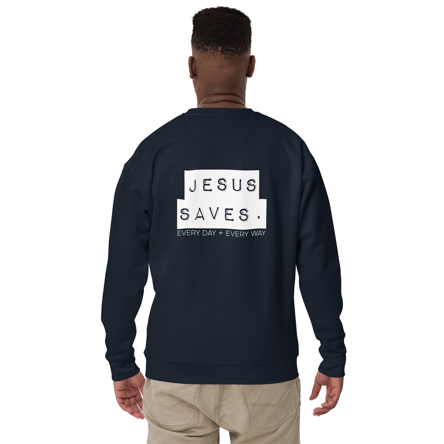 Emotions Change, God Doesn't (Dark) Unisex Premium Sweatshirt