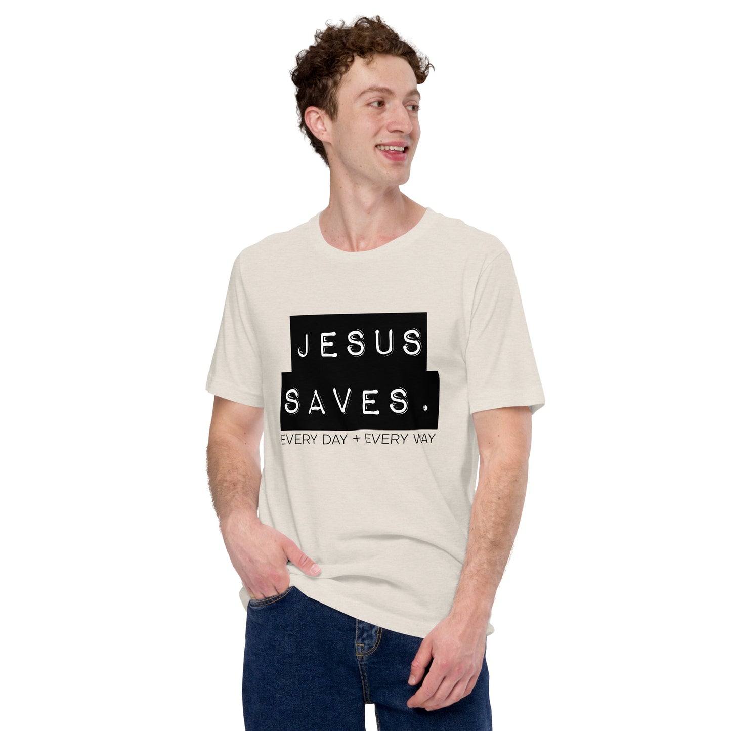 Jesus Saves. Unisex t-shirt