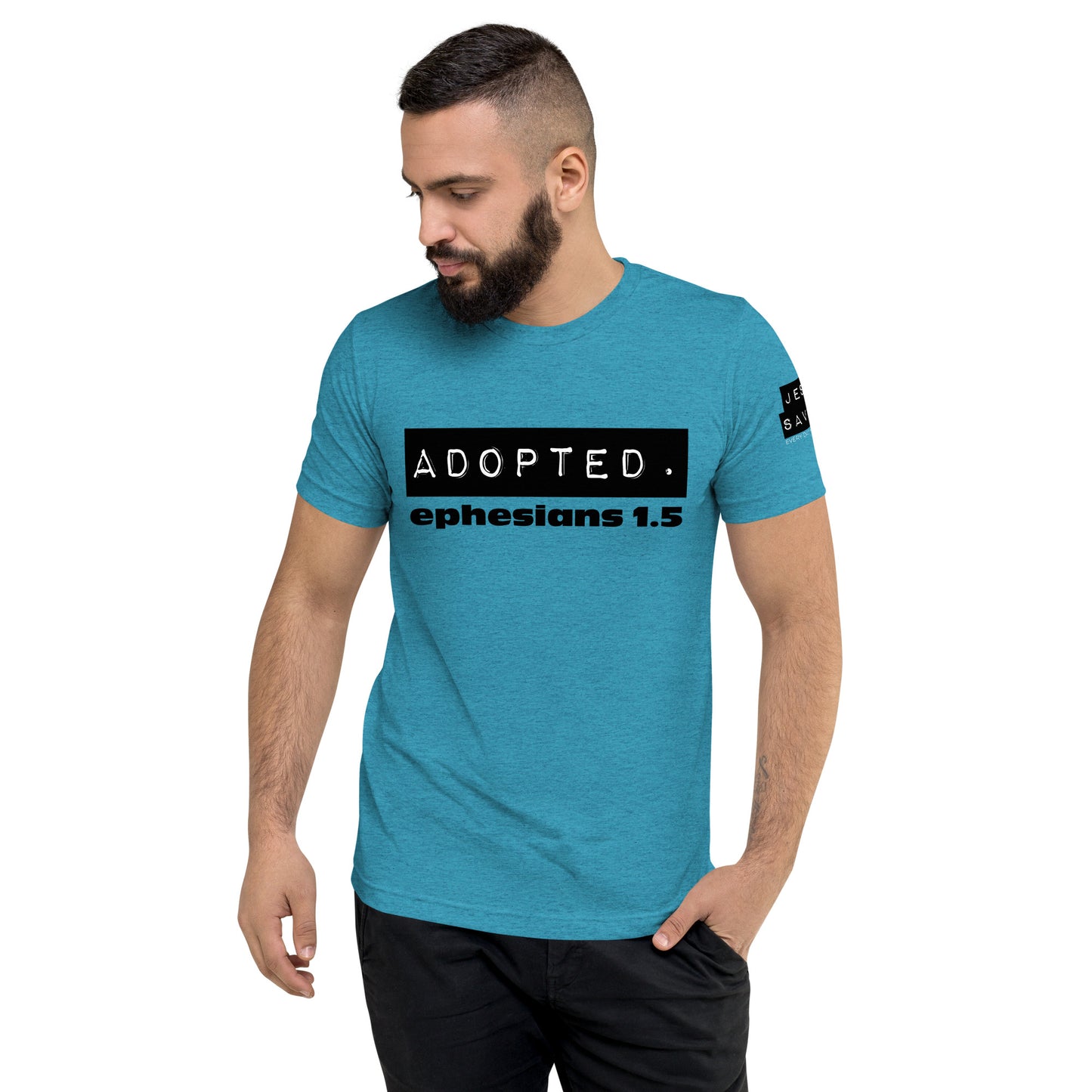 Adopted. Short sleeve t-shirt