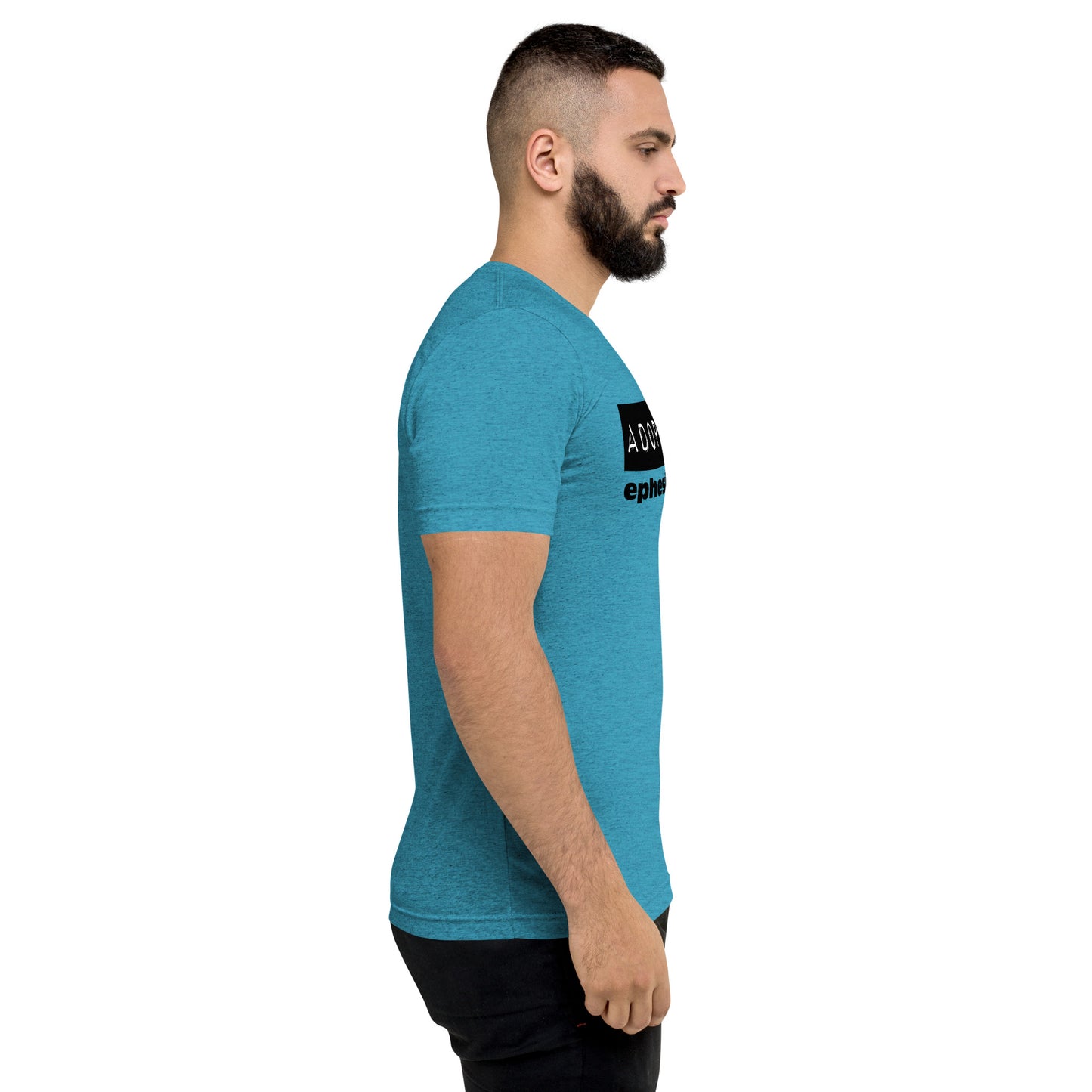 Adopted. Short sleeve t-shirt