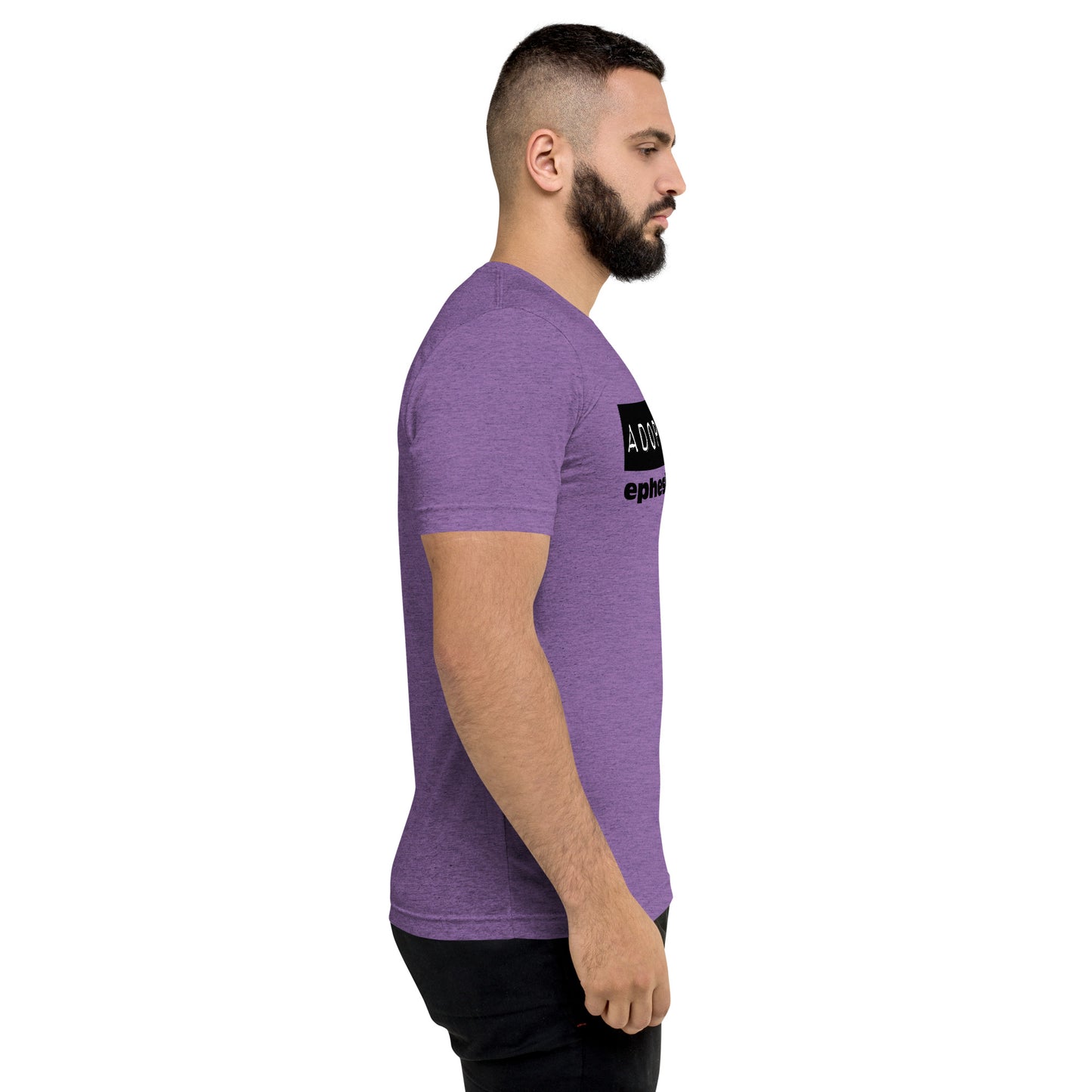 Adopted. Short sleeve t-shirt