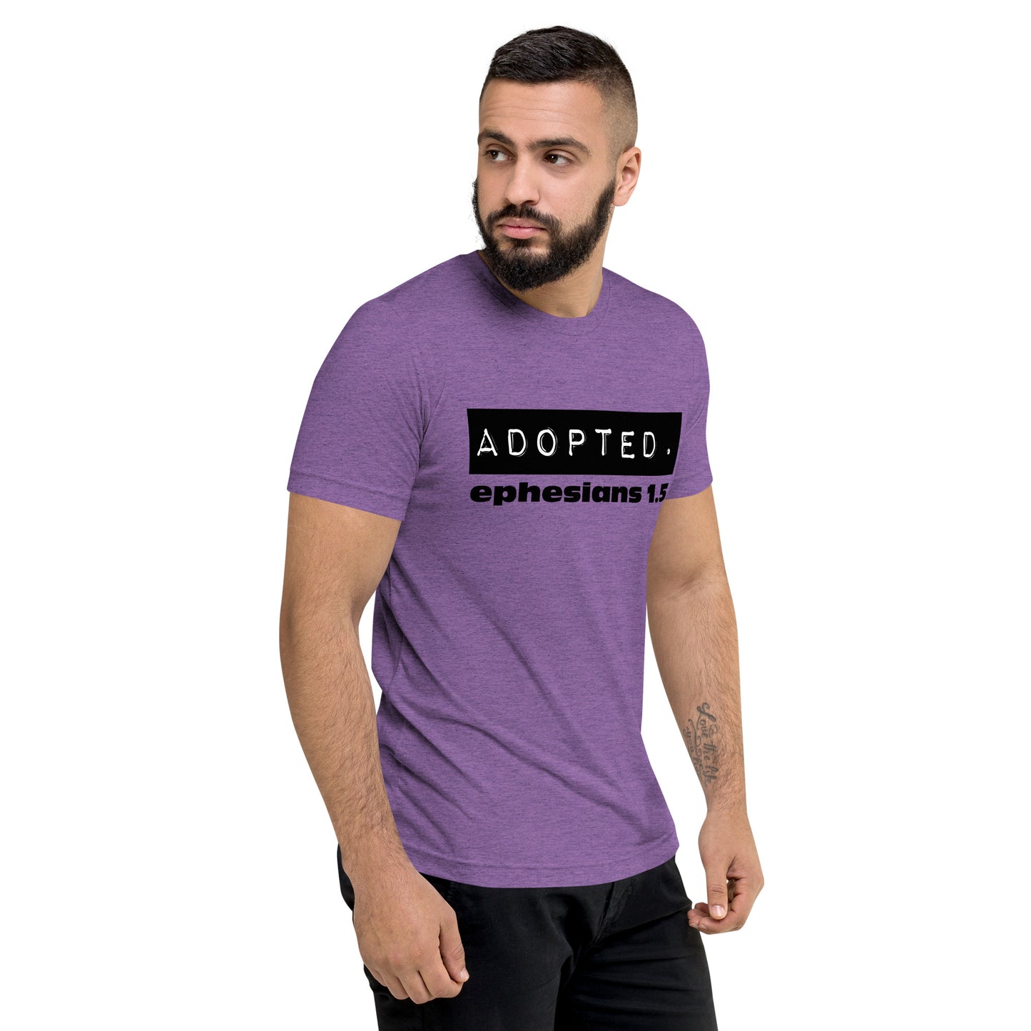 Adopted. Short sleeve t-shirt