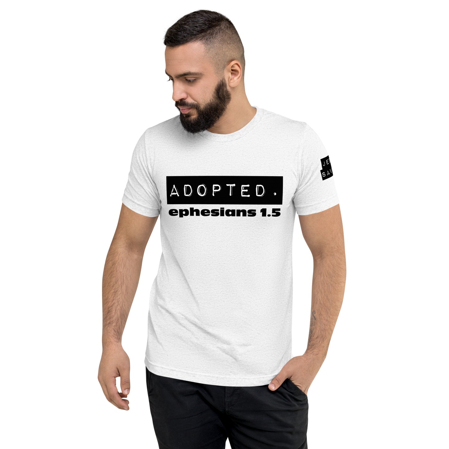 Adopted. Short sleeve t-shirt