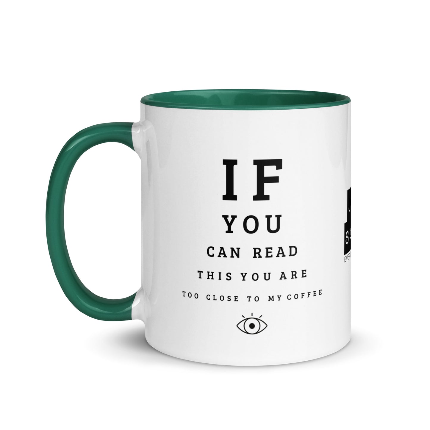 Eye Test Mug with Color Inside