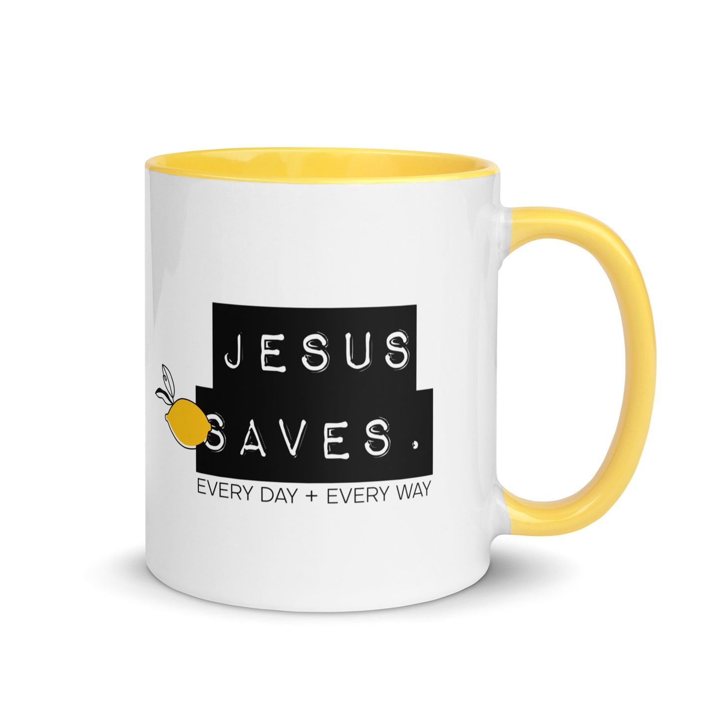 When Life Gives You Lemons Mug with Color Inside