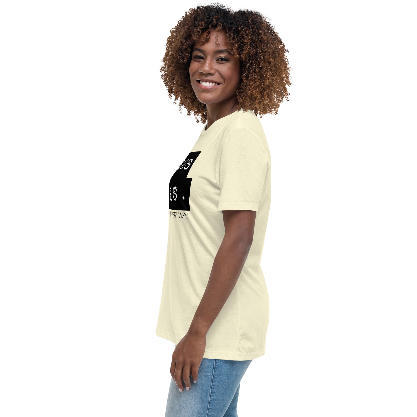 Jesus Saves. Women's Relaxed T-Shirt