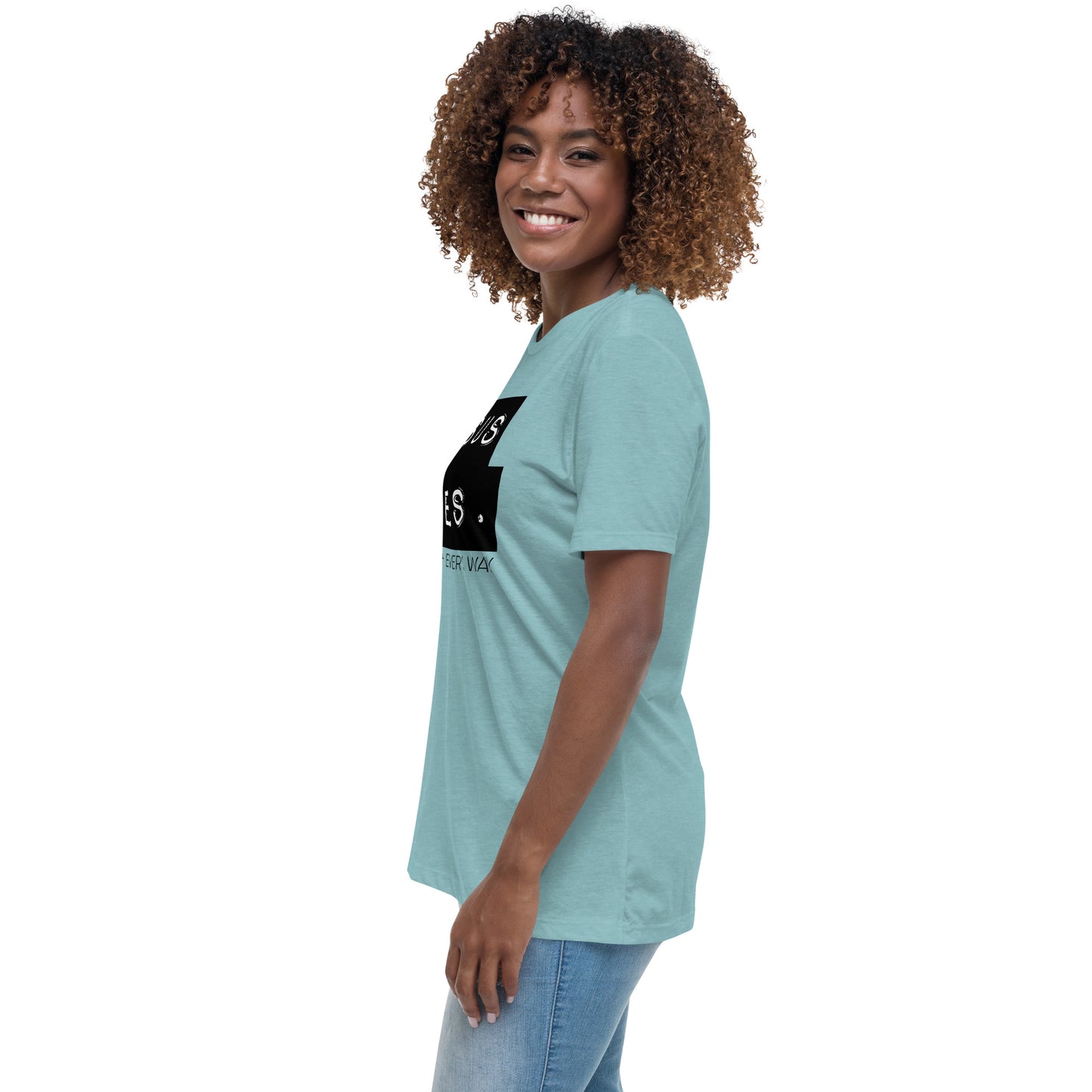 Jesus Saves. Women's Relaxed T-Shirt