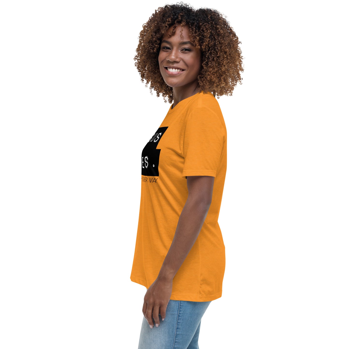 Jesus Saves. Women's Relaxed T-Shirt