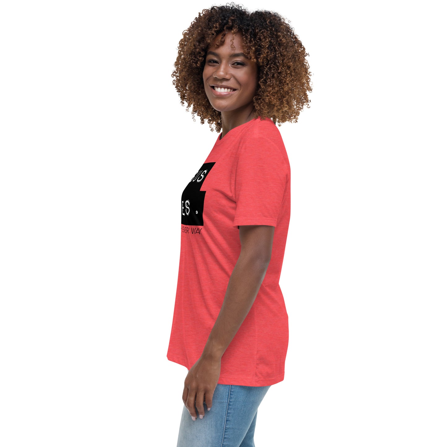 Jesus Saves. Women's Relaxed T-Shirt