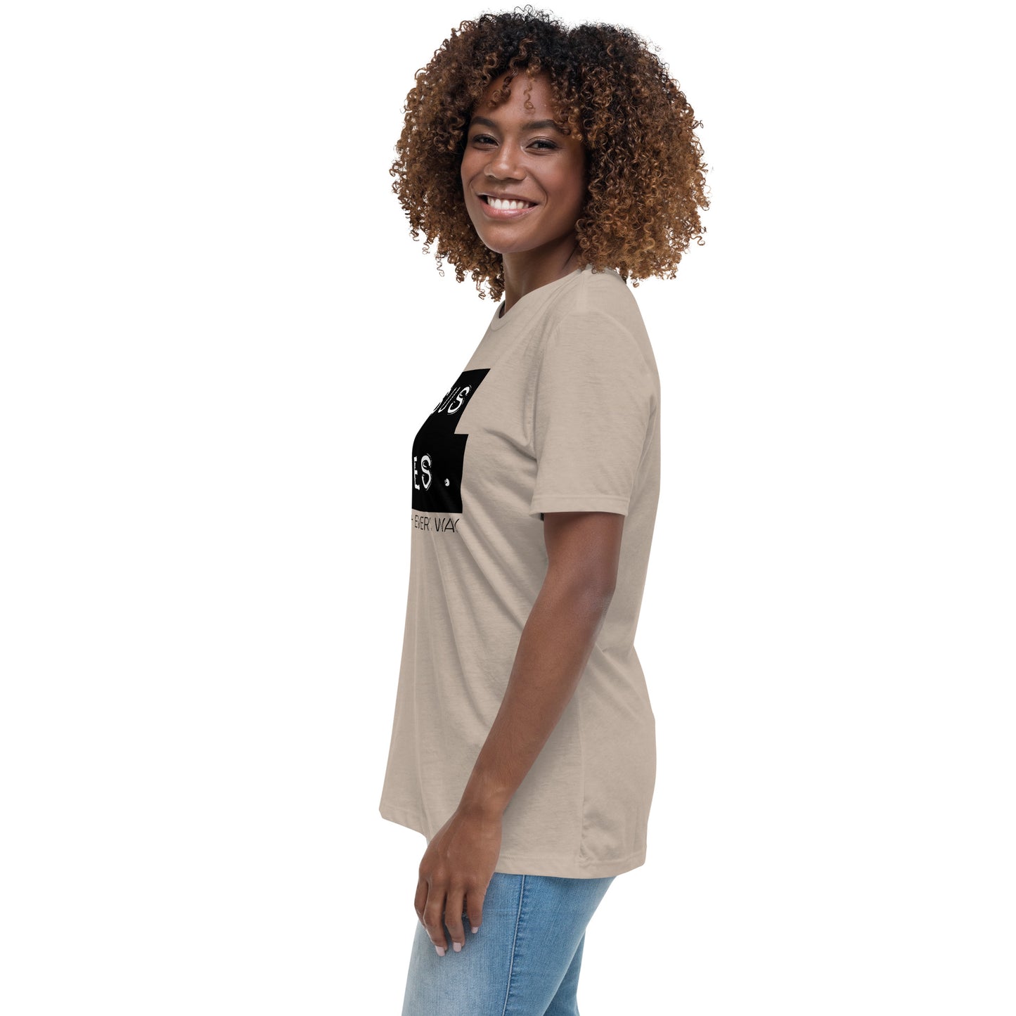 Jesus Saves. Women's Relaxed T-Shirt