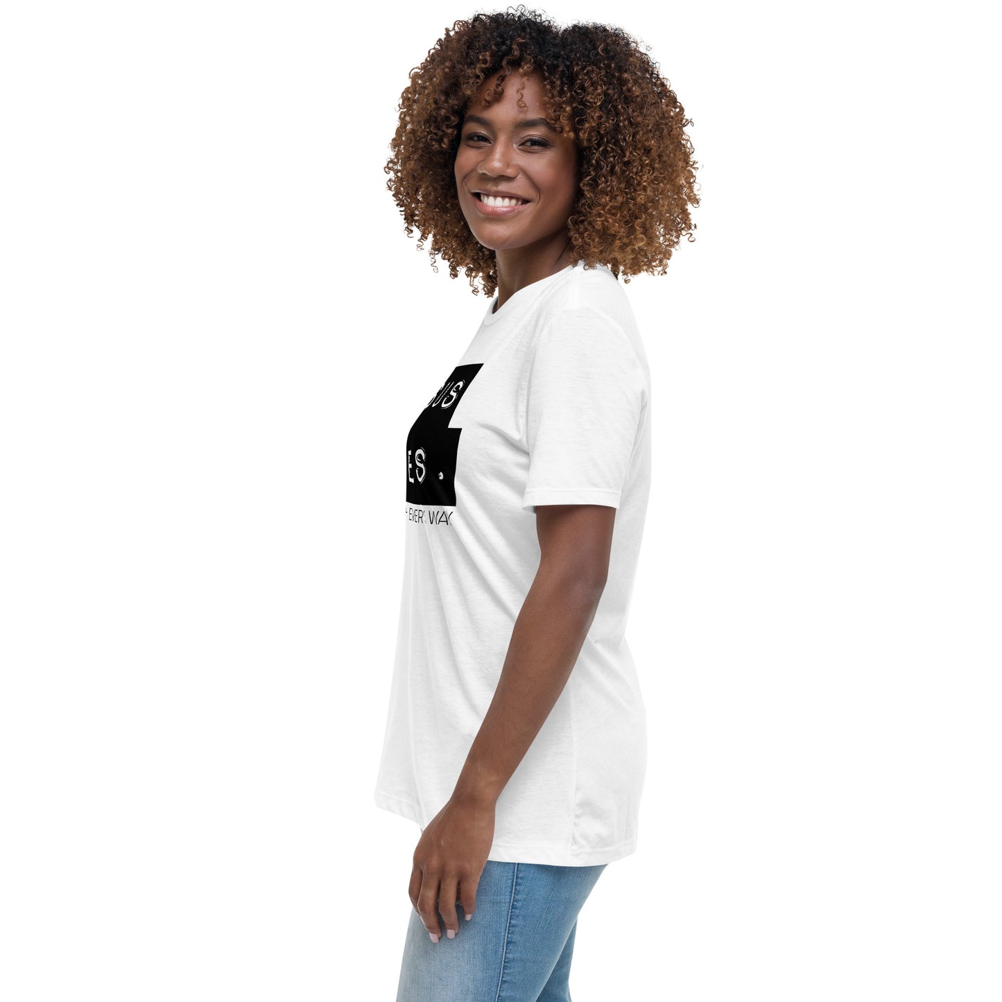 Jesus Saves. Women's Relaxed T-Shirt